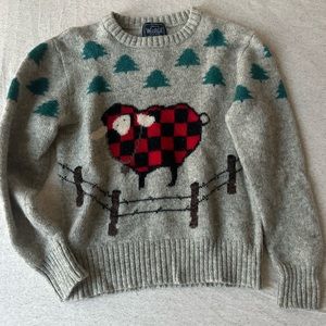 Vintage Woolrich Sheep Graphic Wool Sweater